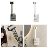Maxbell Lazy Hair Dryer Stand Hands Free Hair Dryer Organizer for Household Bathroom Gray