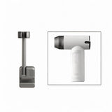 Maxbell Lazy Hair Dryer Stand Hands Free Hair Dryer Organizer for Household Bathroom Gray