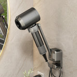 Maxbell Lazy Hair Dryer Stand Hands Free Hair Dryer Organizer for Household Bathroom Gray