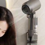 Maxbell Lazy Hair Dryer Stand Hands Free Hair Dryer Organizer for Household Bathroom Gray