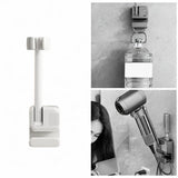 Maxbell Lazy Hair Dryer Stand Hands Free Hair Dryer Organizer for Household Bathroom White
