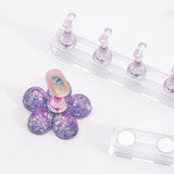 Maxbell False Nail Display Stand Makeup Nail Holders for DIY Practice Painting Nails