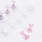 Maxbell False Nail Display Stand Makeup Nail Holders for DIY Practice Painting Nails