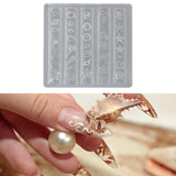 Maxbell Shell Silicone Model Trendy Nail Art Model for Nail Small Items DIY Crafts