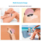 Maxbell Sunscreen Applicator with Lid Portable Washable Reusable for Swim Home Beach pink