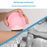 Maxbell Sunscreen Applicator with Lid Portable Washable Reusable for Swim Home Beach pink
