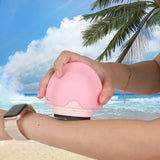 Maxbell Sunscreen Applicator with Lid Portable Washable Reusable for Swim Home Beach pink