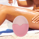 Maxbell Sunscreen Applicator with Lid Portable Washable Reusable for Swim Home Beach pink