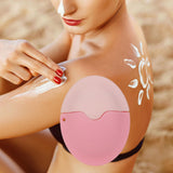 Maxbell Sunscreen Applicator with Lid Portable Washable Reusable for Swim Home Beach pink