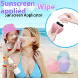Maxbell Sunscreen Applicator with Lid Portable Washable Reusable for Swim Home Beach violet