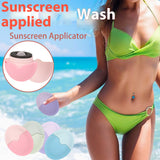 Maxbell Sunscreen Applicator with Lid Portable Washable Reusable for Swim Home Beach violet