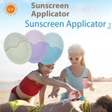 Maxbell Sunscreen Applicator with Lid Portable Washable Reusable for Swim Home Beach blue