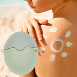 Maxbell Sunscreen Applicator with Lid Portable Washable Reusable for Swim Home Beach green