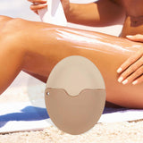 Maxbell Sunscreen Applicator with Lid Portable Washable Reusable for Swim Home Beach Khaki