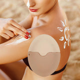 Maxbell Sunscreen Applicator with Lid Portable Washable Reusable for Swim Home Beach Khaki