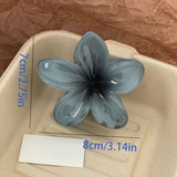 Maxbell Flower Shape Hair Claw Clip Nonslip Hair Clip for Women   Gray