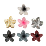 Maxbell Flower Shape Hair Claw Clip Nonslip Hair Clip for Women   Gray