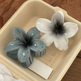Maxbell Flower Shape Hair Claw Clip Nonslip Hair Clip for Women   Gray