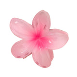 Maxbell Flower Shape Hair Claw Clip Nonslip Hair Clip for Women   Pink