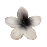 Maxbell Flower Shape Hair Claw Clip Nonslip Hair Clip for Women   White Gray
