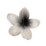 Maxbell Flower Shape Hair Claw Clip Nonslip Hair Clip for Women   White Gray