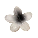 Maxbell Flower Shape Hair Claw Clip Nonslip Hair Clip for Women   White Gray
