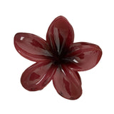 Maxbell Flower Shape Hair Claw Clip Nonslip Hair Clip for Women   Red