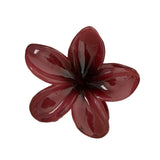 Maxbell Flower Shape Hair Claw Clip Nonslip Hair Clip for Women   Red