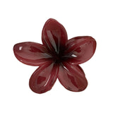 Maxbell Flower Shape Hair Claw Clip Nonslip Hair Clip for Women   Red