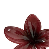 Maxbell Flower Shape Hair Claw Clip Nonslip Hair Clip for Women   Red
