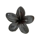 Maxbell Flower Shape Hair Claw Clip Nonslip Hair Clip for Women   Deep Gray