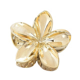 Maxbell Flower Shape Hair Claw Clip Nonslip Hair Clip for Women   Gold