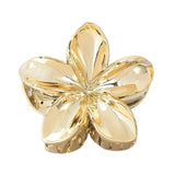 Maxbell Flower Shape Hair Claw Clip Nonslip Hair Clip for Women   Gold
