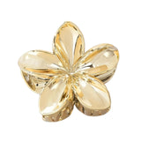 Maxbell Flower Shape Hair Claw Clip Nonslip Hair Clip for Women   Gold