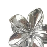 Maxbell Flower Shape Hair Claw Clip Nonslip Hair Clip for Women   Silver