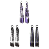 Maxbell 2x Braids Extensions Hair Extensions for Holiday Stage Performance Daily Use violet
