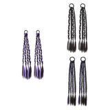Maxbell 2x Braids Extensions Hair Extensions for Holiday Stage Performance Daily Use violet