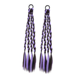 Maxbell 2x Braids Extensions Hair Extensions for Holiday Stage Performance Daily Use violet