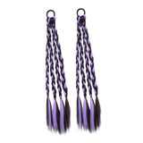 Maxbell 2x Braids Extensions Hair Extensions for Holiday Stage Performance Daily Use violet