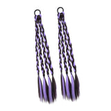 Maxbell 2x Braids Extensions Hair Extensions for Holiday Stage Performance Daily Use violet