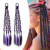 Maxbell 2x Braids Extensions Hair Extensions for Holiday Stage Performance Daily Use violet