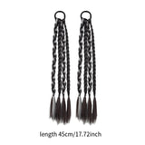 Maxbell 2x Braids Extensions Hair Extensions for Holiday Stage Performance Daily Use grey