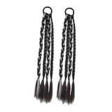 Maxbell 2x Braids Extensions Hair Extensions for Holiday Stage Performance Daily Use grey
