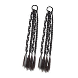 Maxbell 2x Braids Extensions Hair Extensions for Holiday Stage Performance Daily Use grey