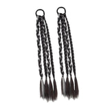 Maxbell 2x Braids Extensions Hair Extensions for Holiday Stage Performance Daily Use grey