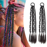Maxbell 2x Braids Extensions Hair Extensions for Holiday Stage Performance Daily Use grey