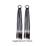 Maxbell 2x Braids Extensions Hair Extensions for Holiday Stage Performance Daily Use dark violet