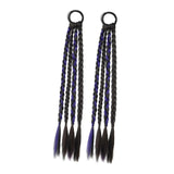 Maxbell 2x Braids Extensions Hair Extensions for Holiday Stage Performance Daily Use dark violet
