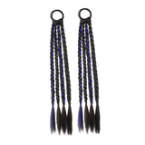 Maxbell 2x Braids Extensions Hair Extensions for Holiday Stage Performance Daily Use dark violet