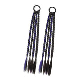 Maxbell 2x Braids Extensions Hair Extensions for Holiday Stage Performance Daily Use dark violet